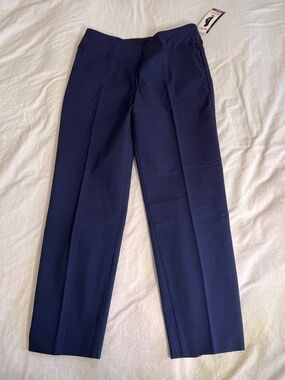 TanJay Slim Fit Stretch Ankle Pants - Navy (NWT)
